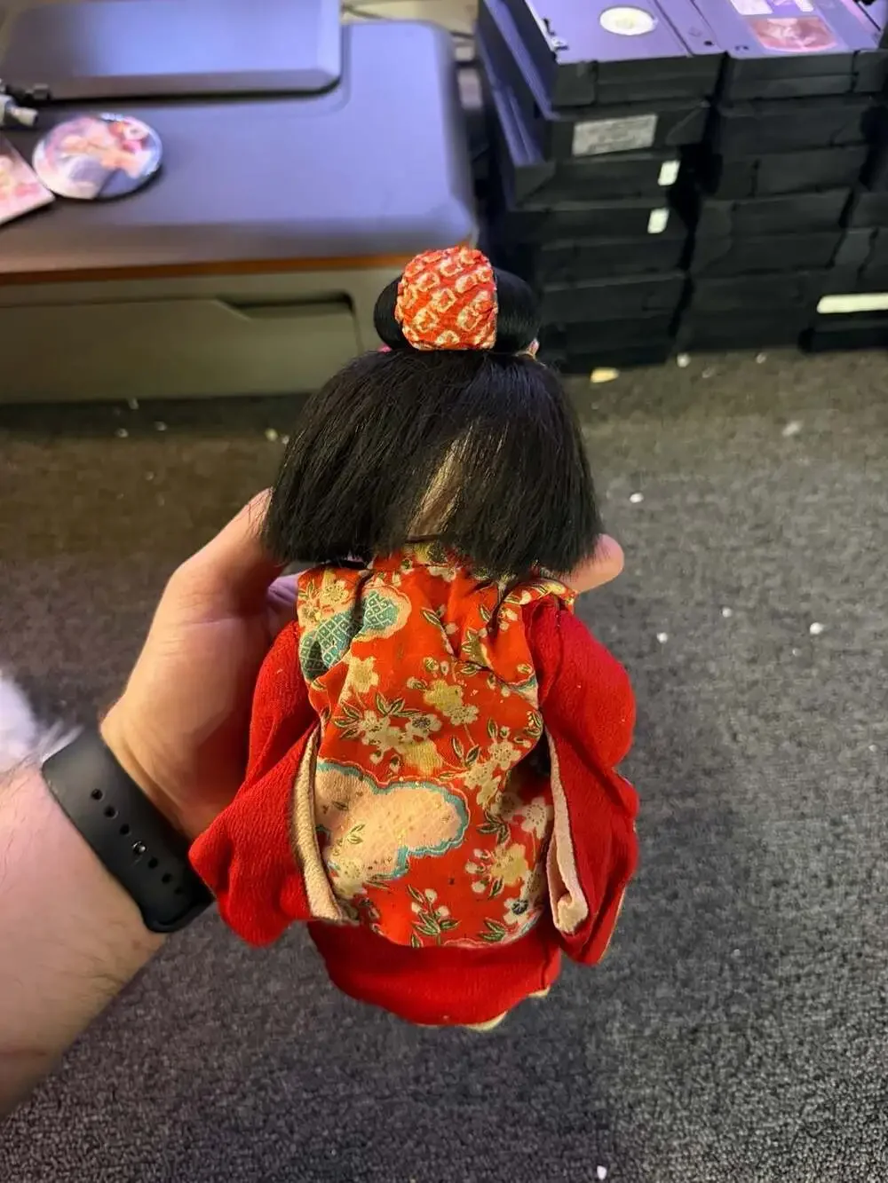 Vintage Japanese Ichimatsu Gofun Doll in Traditional Kimono